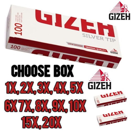 Gizeh filter tubes silver - tubes, tip