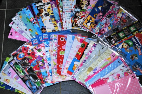 Gift wrap paper tags - paper,