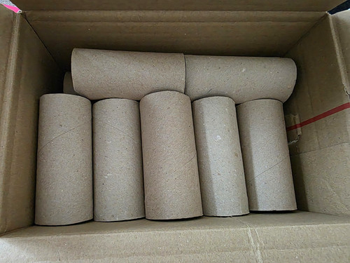 Cardboard craft tubes - cardboard,