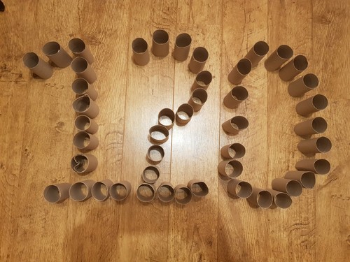 120 empty toilet paper - toilet, roll